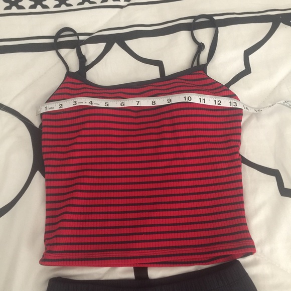 "Vintage" Swim Suit Red and Blue Striped - Picture 5 of 7